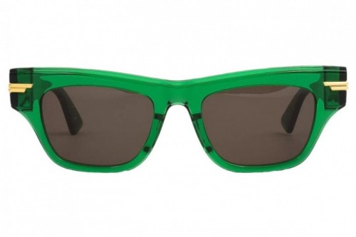 Bottega Veneta Ladies Asian Fit Havana Sunglasses Green BV0160SA 58 002  889652131481 - Sunglasses - Jomashop
