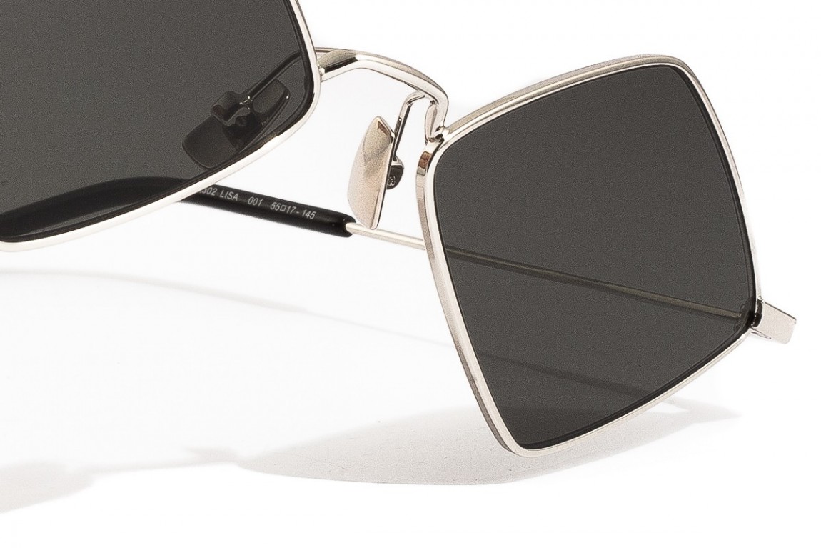 SAINT LAURENT Geometric Sunglasses Silver SL302 Lisa 2022