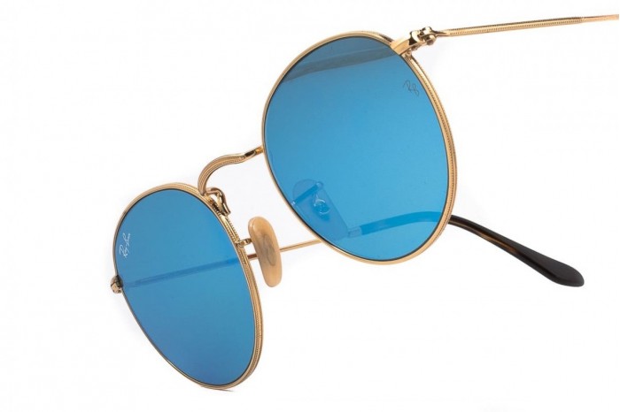 Ray ban ronde bleu hot sale